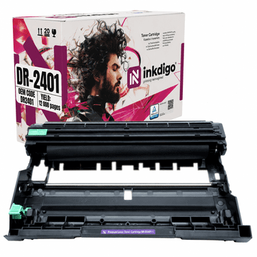 Inkdigo bęben DR2401 kompatybilny z Brother DCP-L2512D HL-L2312D HL-L2352DW Certyfikat TÜV