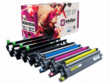 Inkdigo bęben+toner DR248 TN248 kompatybilny z Brother DCP-L3515CDW Certyfikat TÜV
