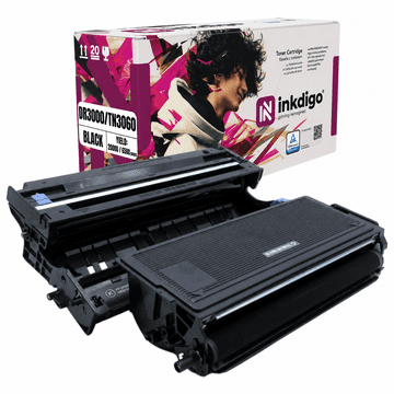 Inkdigo bęben+toner DR3000 TN3060 kompatybilny z Brother DCP-8040 HL-5130 Certyfikat TÜV