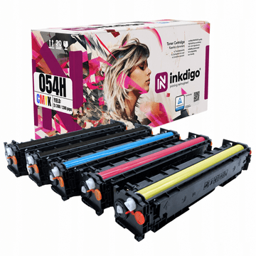 Inkdigo toner CRG054 kompatybilny z Canon i-Sensys LBP-621Cw MF640C MF641Cn Certyfikat TÜV
