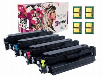 Inkdigo toner CRG055H kompatybilny z Canon i-Sensys LBP-662Cdw MF741Cdw Certyfikat TÜV
