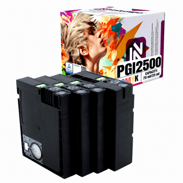 Inkdigo tusz PGI2500 kompatybilny z Canon Maxify iB4050 MB5050 iB4150 Certyfikat TÜV