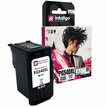 Inkdigo tusz PG540 kompatybilny z Canon Pixma GM2050 MG2140 MX370 TS5140 Certyfikat TÜV