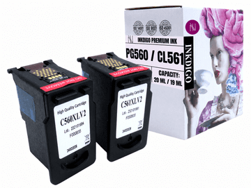 Inkdigo tusz PG560 CL561 kompatybilny z Canon Pixma TS5350 TS5355a TS7451a Certyfikat TÜV