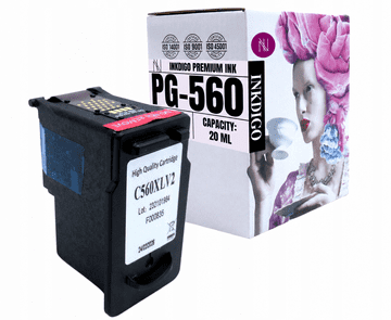 Inkdigo tusz PG560 kompatybilny z Canon Pixma TS5350 TS5355a TS7451a TS5352 Certyfikat TÜV