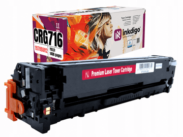 Inkdigo toner CRG716M kompatybilny z Canon imageCLASS MF8050cn LBP5050 Certyfikat TÜV