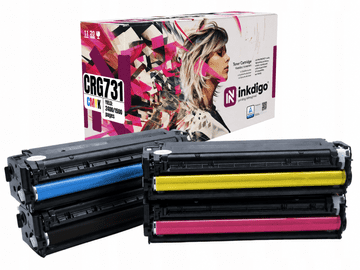 Inkdigo toner CRG731 kompatybilny z Canon ColorImageClassLBP-7110cw Certyfikat TÜV