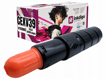 Inkdigo toner CEXV39 kompatybilny z Canon ImagerunnerAdvance4025 Certyfikat TÜV
