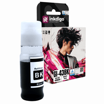 Inkdigo tusz GI43BK kompatybilny z Canon Pixma G540 G640 Certyfikat TÜV