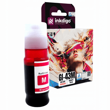 Inkdigo tusz GI43M kompatybilny z Canon Pixma G540 G640 Certyfikat TÜV