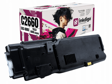 Inkdigo toner 593-BBBU kompatybilny z Dell C2660dn C2665dnf Certyfikat TÜV