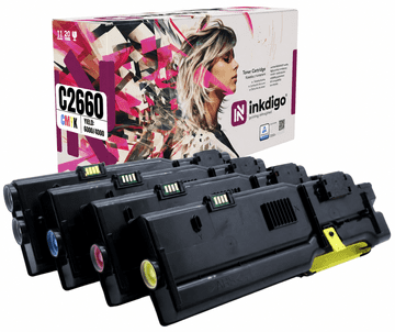 Inkdigo toner 593-BBBU/BBBT/BBBS/BBBR kompatybilny z Dell C2660dn C2665dnf Certyfikat TÜV