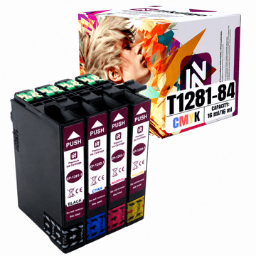 Inkdigo tusz T1281-1284 kompatybilny z Epson Stylus SX425 L300 S22 T22 L355 Certyfikat TÜV