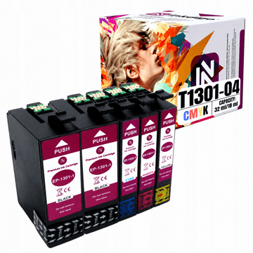 Inkdigo tusz T1301-T1304 kompatybilny z Epson Stylus BX925FWD WorkForce 525 Certyfikat TÜV