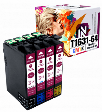 Inkdigo tusz T1631-T1634 kompatybilny z Epson Stylus SX425 WorkForce 525 Certyfikat TÜV