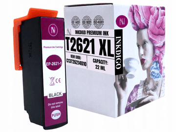 Inkdigo tusz T2621 kompatybilny z Epson Expression Premium XP-510 XP-625 Certyfikat TÜV