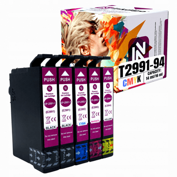 Inkdigo tusz T2991-T2994 kompatybilny z Epson Expression Home XP-235 XP-345 Certyfikat TÜV