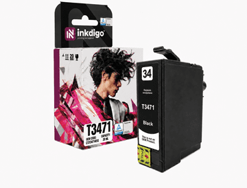 Inkdigo tusz T3471 kompatybilny z Epson WorkForce Pro WF-3720DW WF-3720DWF Certyfikat TÜV