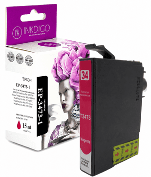 Inkdigo tusz T3473 kompatybilny z Epson WorkForce Pro WF-3720DW WF-3720DWF Certyfikat TÜV