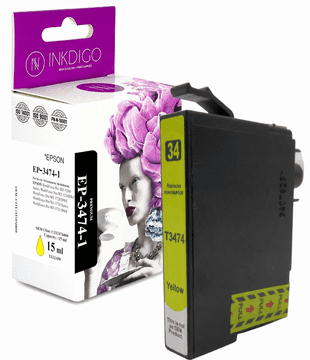 Inkdigo tusz T3474 kompatybilny z Epson WorkForce Pro WF-3720DW WF-3720DWF Certyfikat TÜV