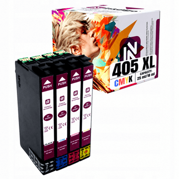 Inkdigo tusz 405XL kompatybilny z Epson WorkForce EC-C7000 WF-7310DTW Certyfikat TÜV