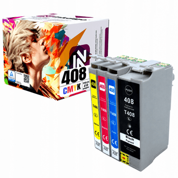 Inkdigo tusz 408XL kompatybilny z Epson WorkForce Pro WF-C4310DW Certyfikat TÜV