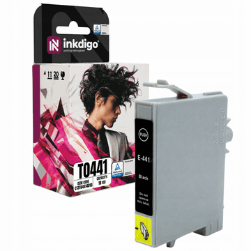 Inkdigo tusz T0441 kompatybilny z Epson Stylus CX3650 C64 CX6400 CX6600 C84 Certyfikat TÜV