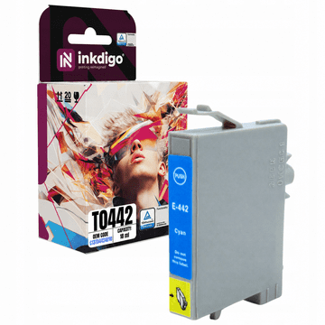 Inkdigo tusz T0442 kompatybilny z Epson Stylus CX3650 C64 CX6400 CX6600 C84 Certyfikat TÜV