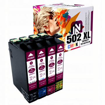 Inkdigo tusz 502XL kompatybilny z Epson Expression Home XP-5100 XP-5115 Certyfikat TÜV