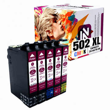 Inkdigo tusz 502XL kompatybilny z Epson Expression Home XP-5100 XP-5115 Certyfikat TÜV