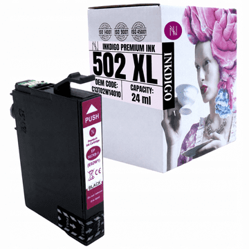Inkdigo tusz 502XL BK kompatybilny z Epson Expression Home XP-5100 XP-5115 Certyfikat TÜV