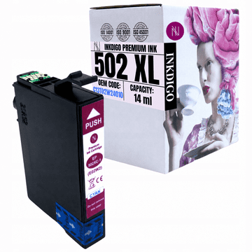 Inkdigo tusz 502XL C kompatybilny z Epson Expression Home XP-5100 XP-5115 Certyfikat TÜV