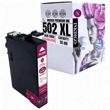 Inkdigo tusz 502XL M kompatybilny z Epson Expression Home XP-5100 XP-5115 Certyfikat TÜV