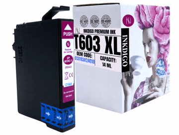 Inkdigo tusz 603XL C kompatybilny z Epson WorkForce WF-2870DWF 2810DWF Certyfikat TÜV