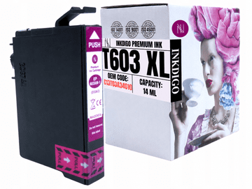 Inkdigo tusz 603XL M kompatybilny z Epson WorkForce WF-2870DWF 2810DWF Certyfikat TÜV