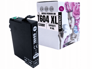 Inkdigo tusz 604XL BK kompatybilny z Epson Expression Home XP-2200 XP-3205 Certyfikat TÜV