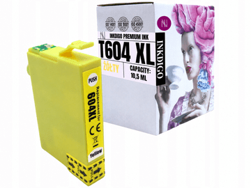 Inkdigo tusz 604XL Y kompatybilny z Epson Expression Home XP-2200 XP-3205 Certyfikat TÜV