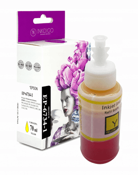 Inkdigo tusz T6734 kompatybilny z Epson EcoTank L1800ITS L805 L810 L1800ITS Certyfikat TÜV
