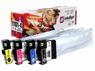 Inkdigo tusz T11D1-T11D4 kompatybilny z Epson WorkForce Pro WF-C5390DN Certyfikat TÜV