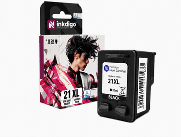 Inkdigo tusz 21 XL kompatybilny z HP DeskJet 3910 D1311 F310 OfficeJet 4314 Certyfikat TÜV