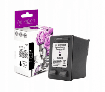 Inkdigo tusz 27XL kompatybilny z HP DeskJet 3320 OfficeJet 4215 PSC1210 Certyfikat TÜV
