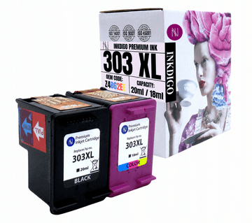 Inkdigo tusz 303XL kompatybilny z HP Envy Inspire7220e Photo6220 Photo6234 Certyfikat TÜV