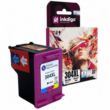 Inkdigo tusz 304XL kompatybilny z HP DeskJet 2620 3730 Envy 5020All-In-One Certyfikat TÜV