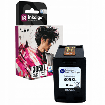Inkdigo tusz 305XL kompatybilny z HP DeskJet 2320 Plus4100 2722e Envy 6010 Certyfikat TÜV