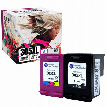 Inkdigo tusz 305XL kompatybilny z HP DeskJet 2320 Plus4100 2722e Envy 6010 Certyfikat TÜV