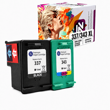 Inkdigo tusz 337 XL 343 XL kompatybilny z HP DeskJet 5940 OfficeJet 6310 Certyfikat TÜV