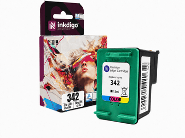 Inkdigo tusz 342 XL kompatybilny z HP DeskJet 5420V OfficeJet 6304 PSC1510 Certyfikat TÜV
