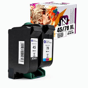 Inkdigo tusz 45 XL 78 XL kompatybilny z HP Color Copier 180 DeskJet 1100c Certyfikat TÜV