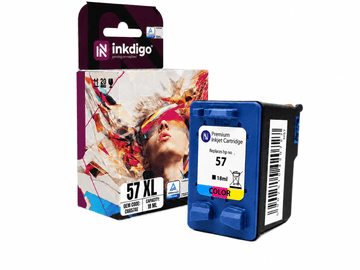 Inkdigo tusz 57 XL kompatybilny z HP DeskJet 450 Digital Copier 410 PSC1110 Certyfikat TÜV