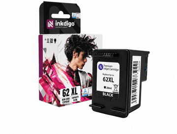 Inkdigo tusz 62XL kompatybilny z HP DeskJet InkAdvantage5645 OfficeJet 200 Certyfikat TÜV
